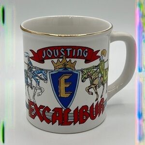JOUSTING EXCALIBUR COFFEE MUG LAS VEGAS